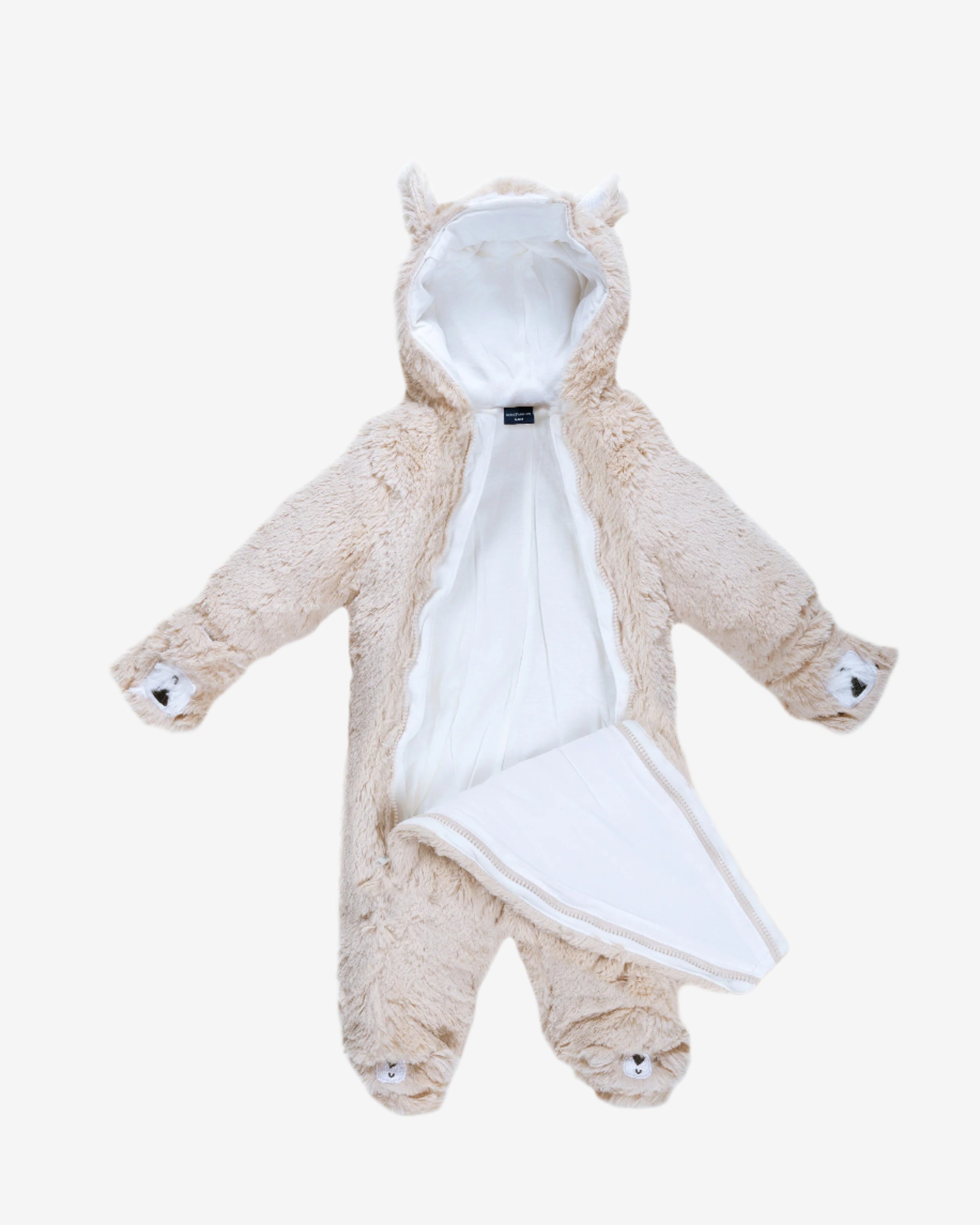 Boys Furry Bear Snowsuit