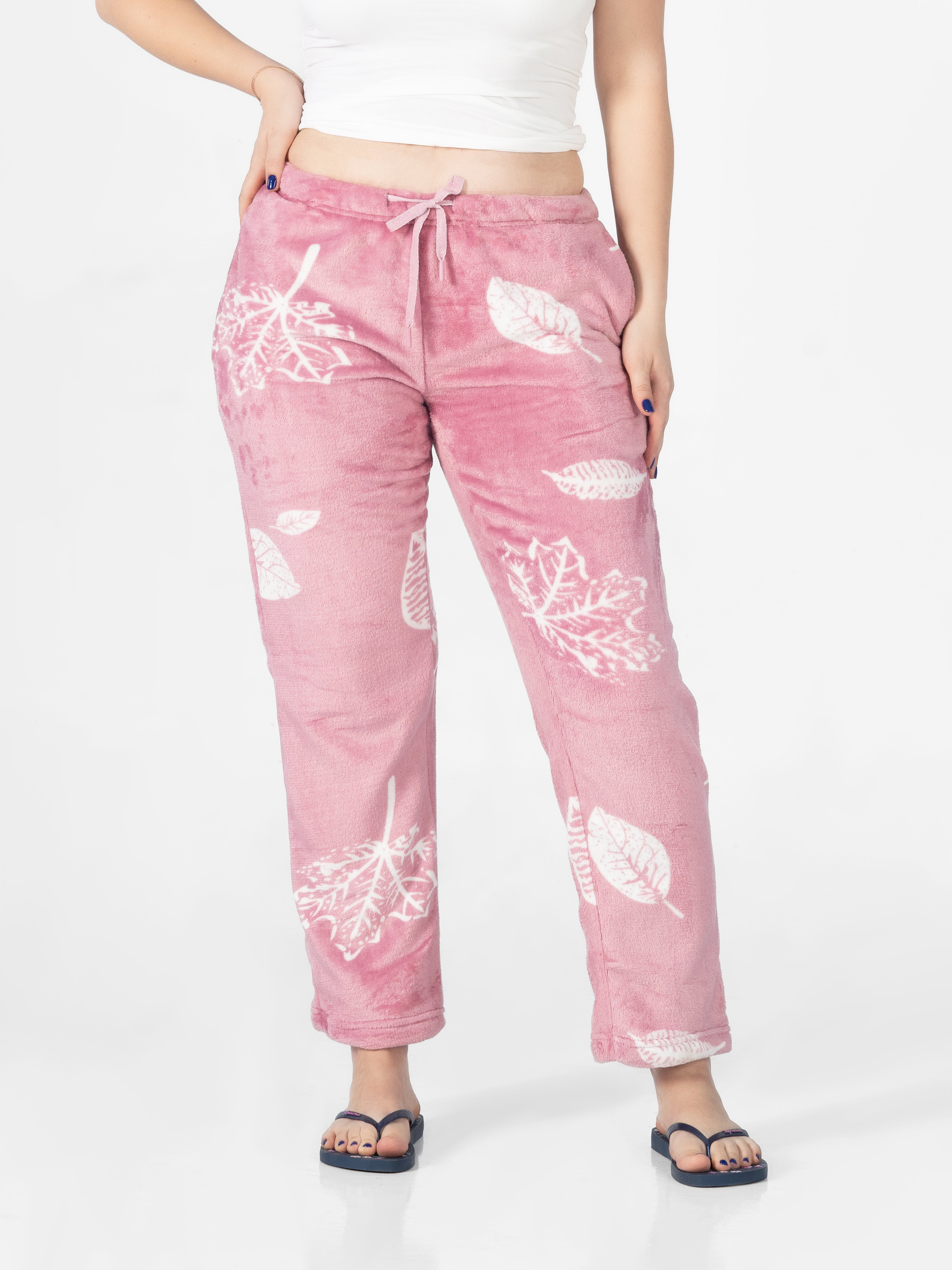 Dusty Pink Autumn Leaves AOP