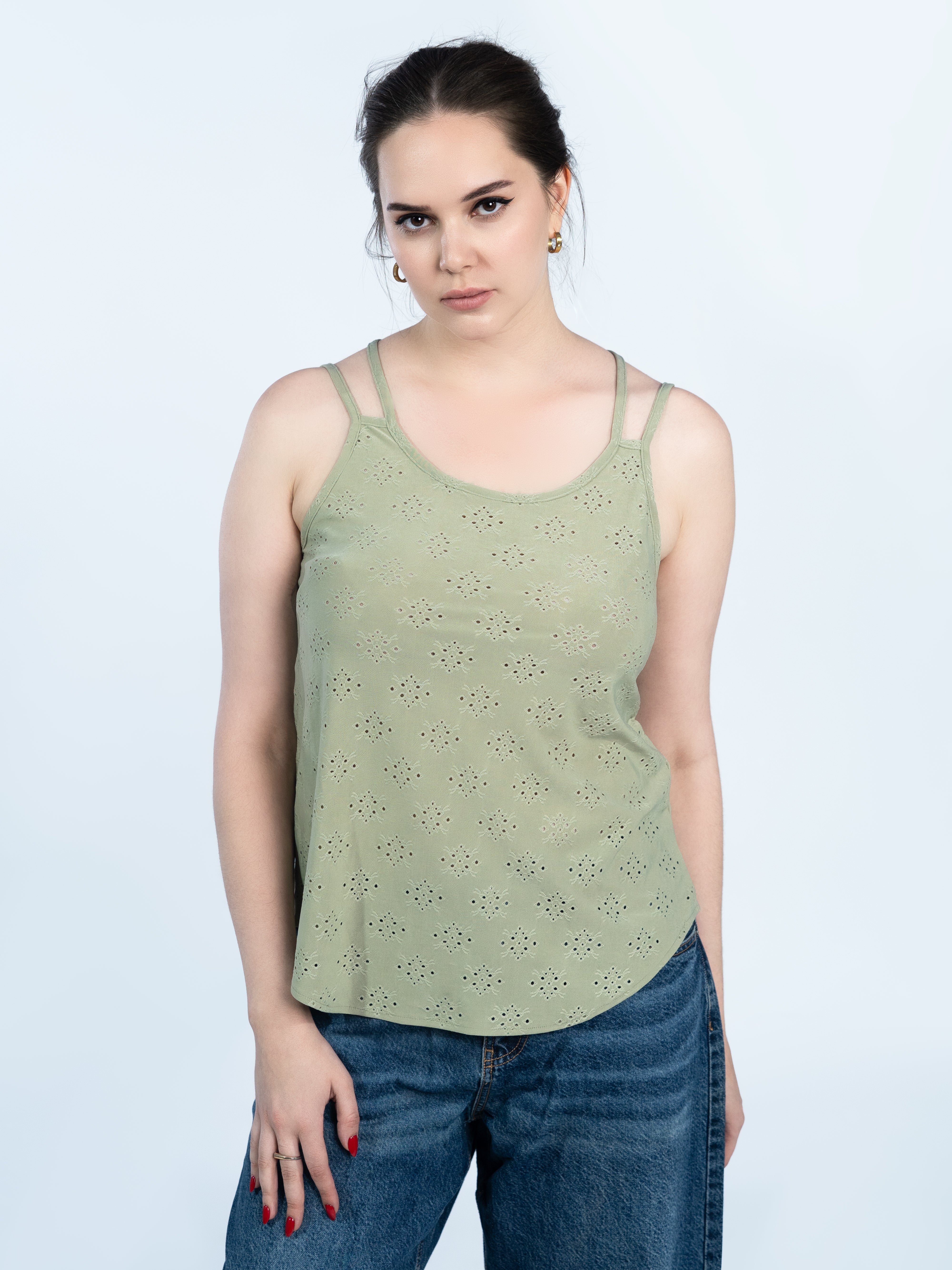 Ladies Casual Scoop Neck Top
