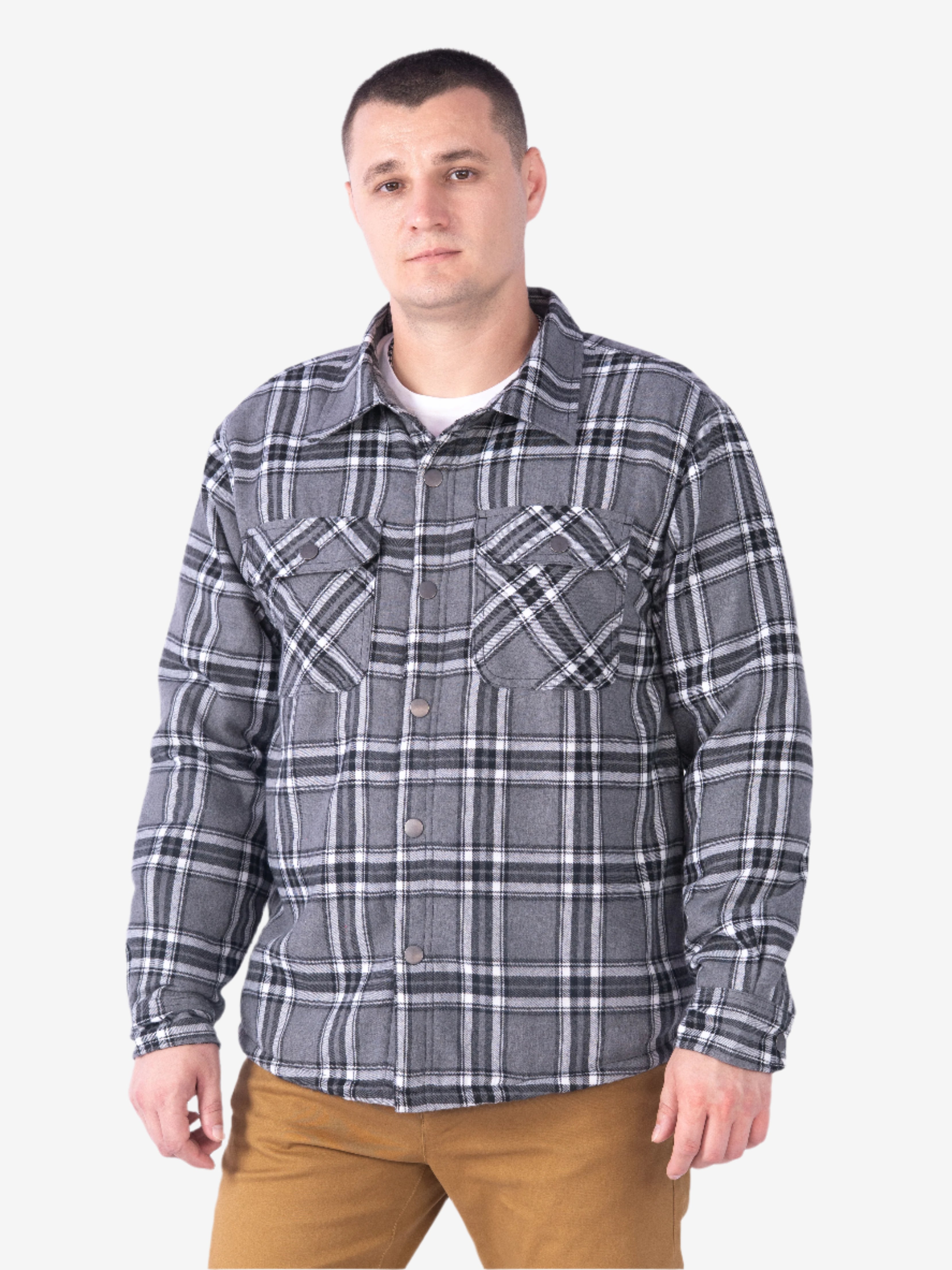 CHARCOAL/WHITE STRIPE