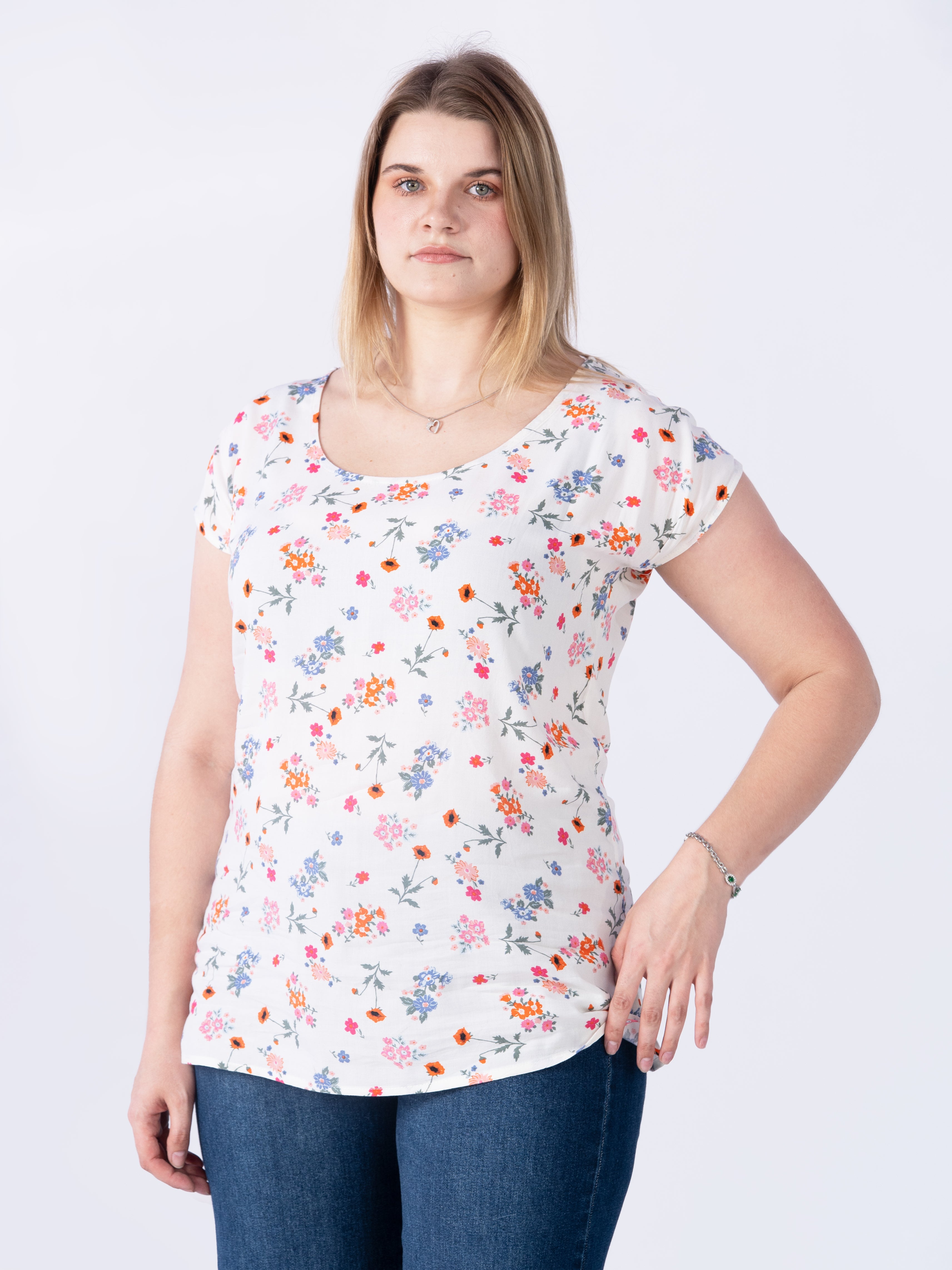 Off White Flower AOP