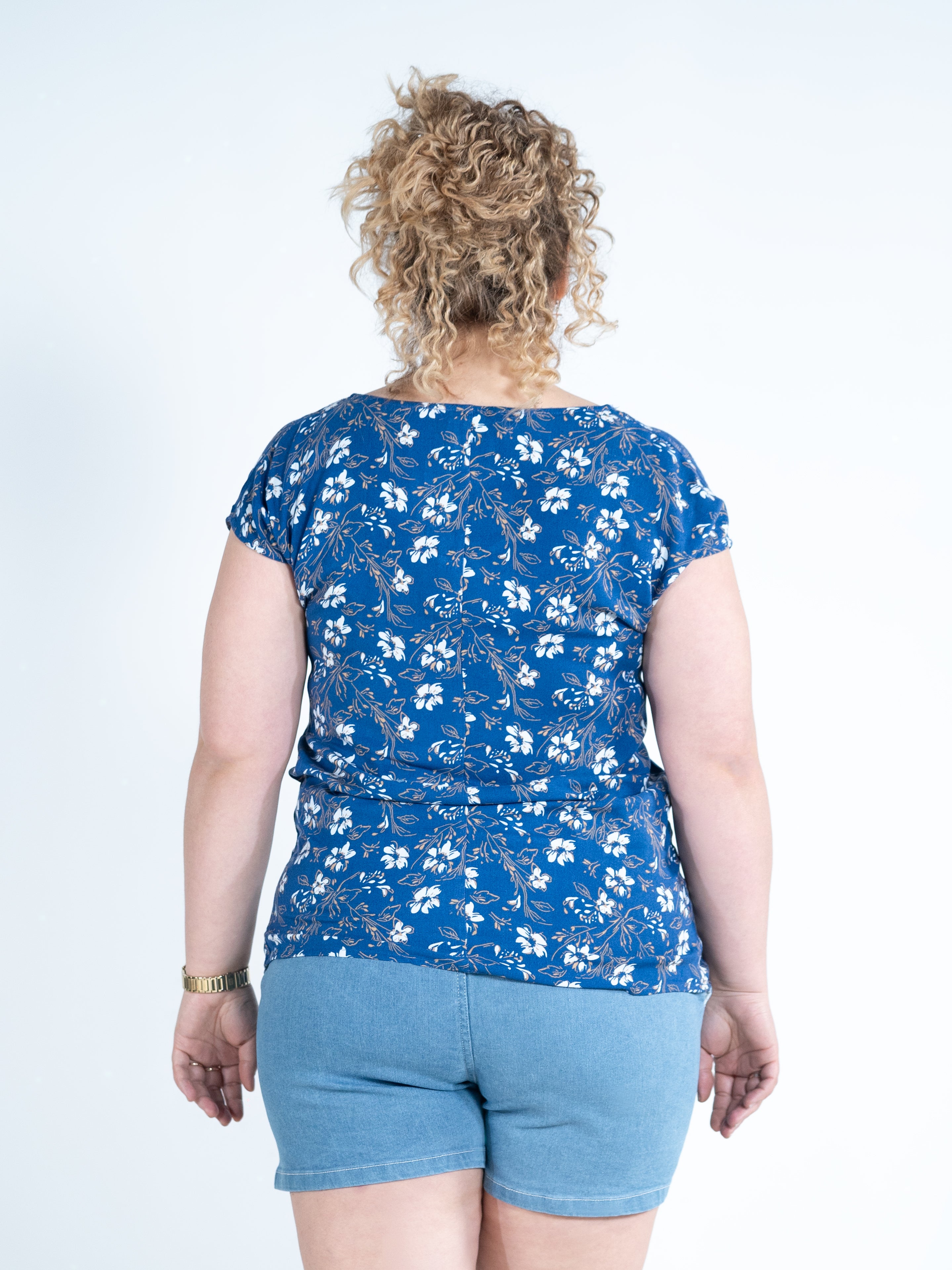 Blue Flower AOP