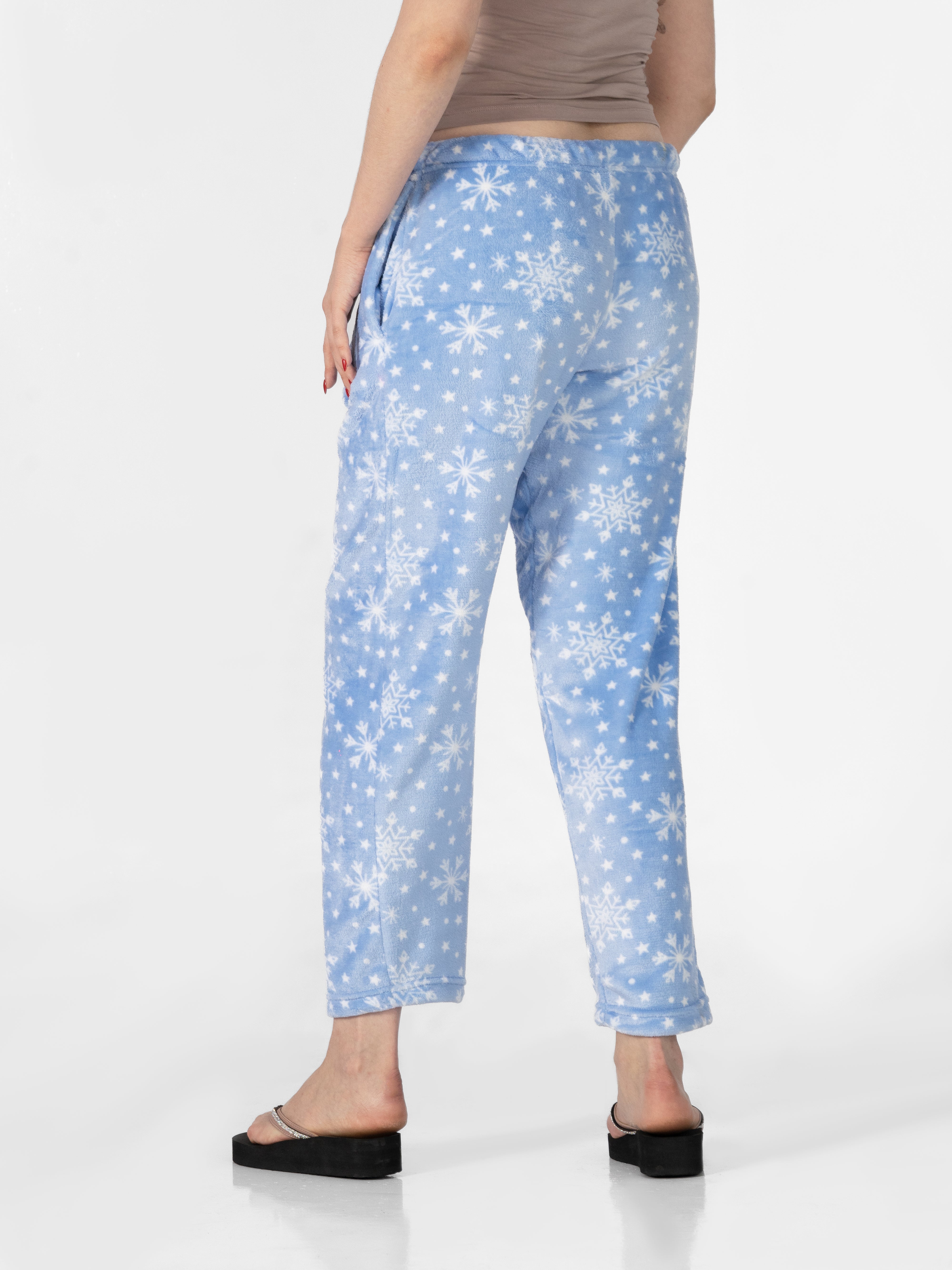 Lavender Blue Snowflack AOP