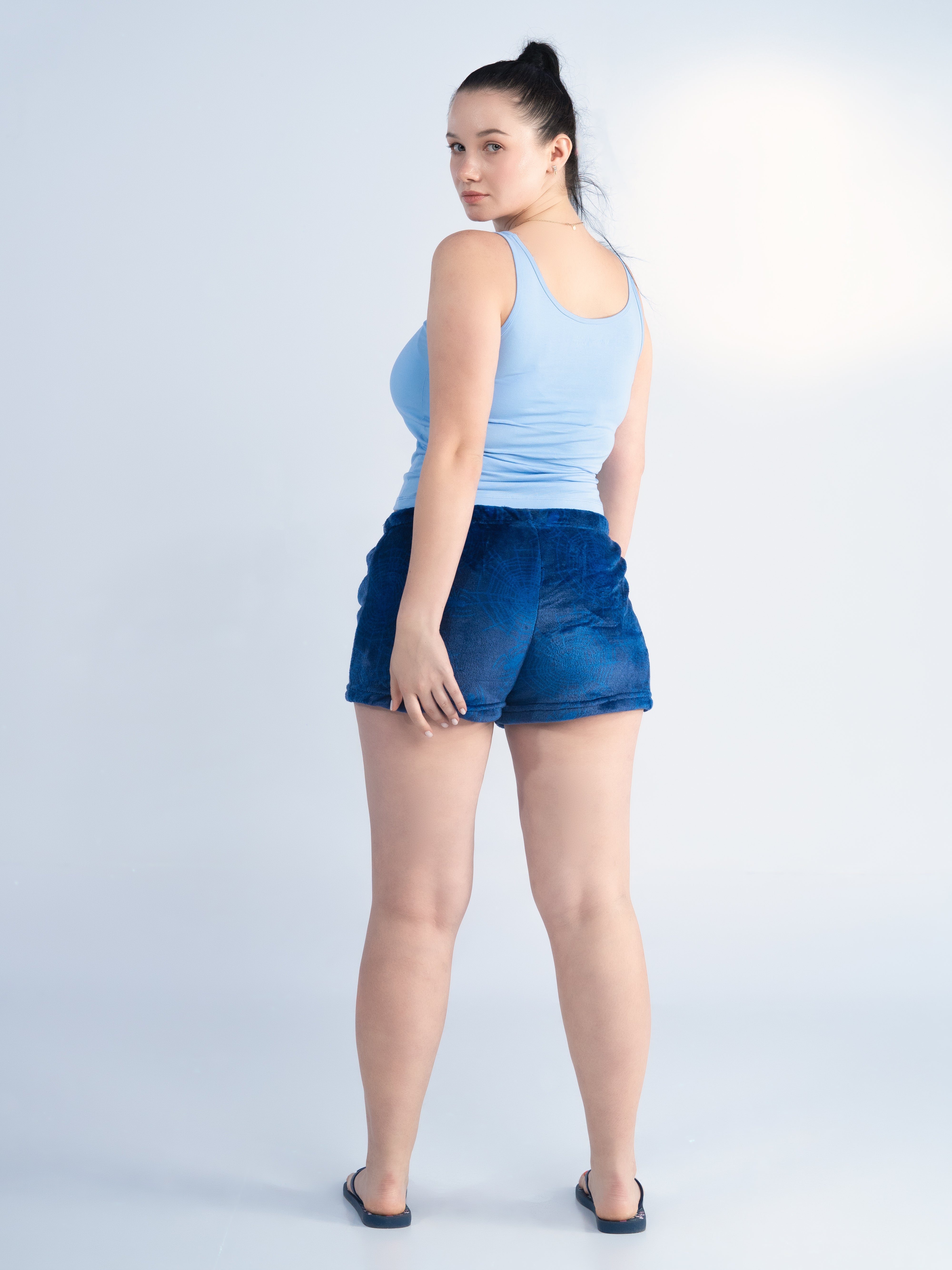 Royal Blue Spider AOP