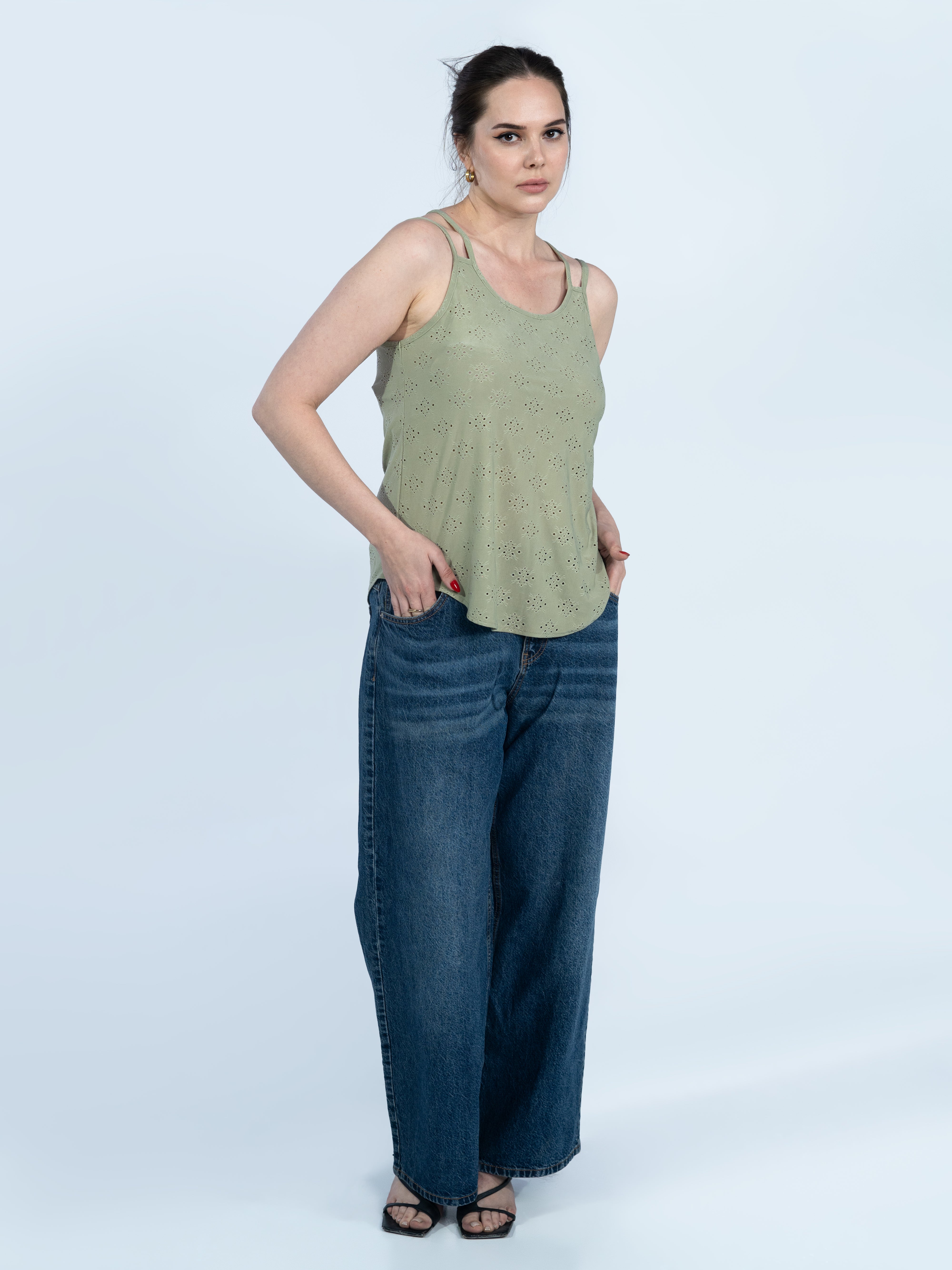 Ladies Casual Scoop Neck Top