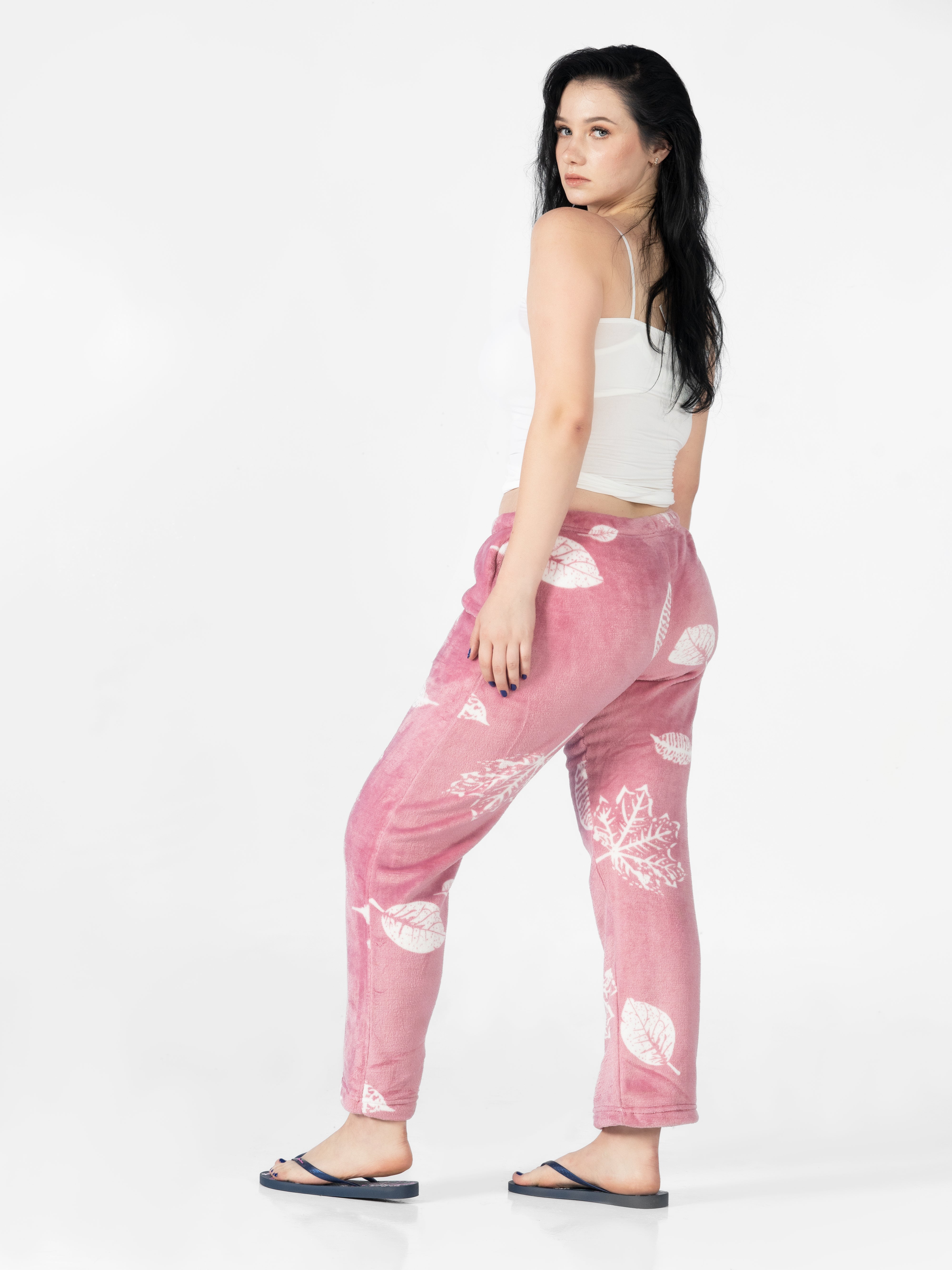 Dusty Pink Autumn Leaves AOP