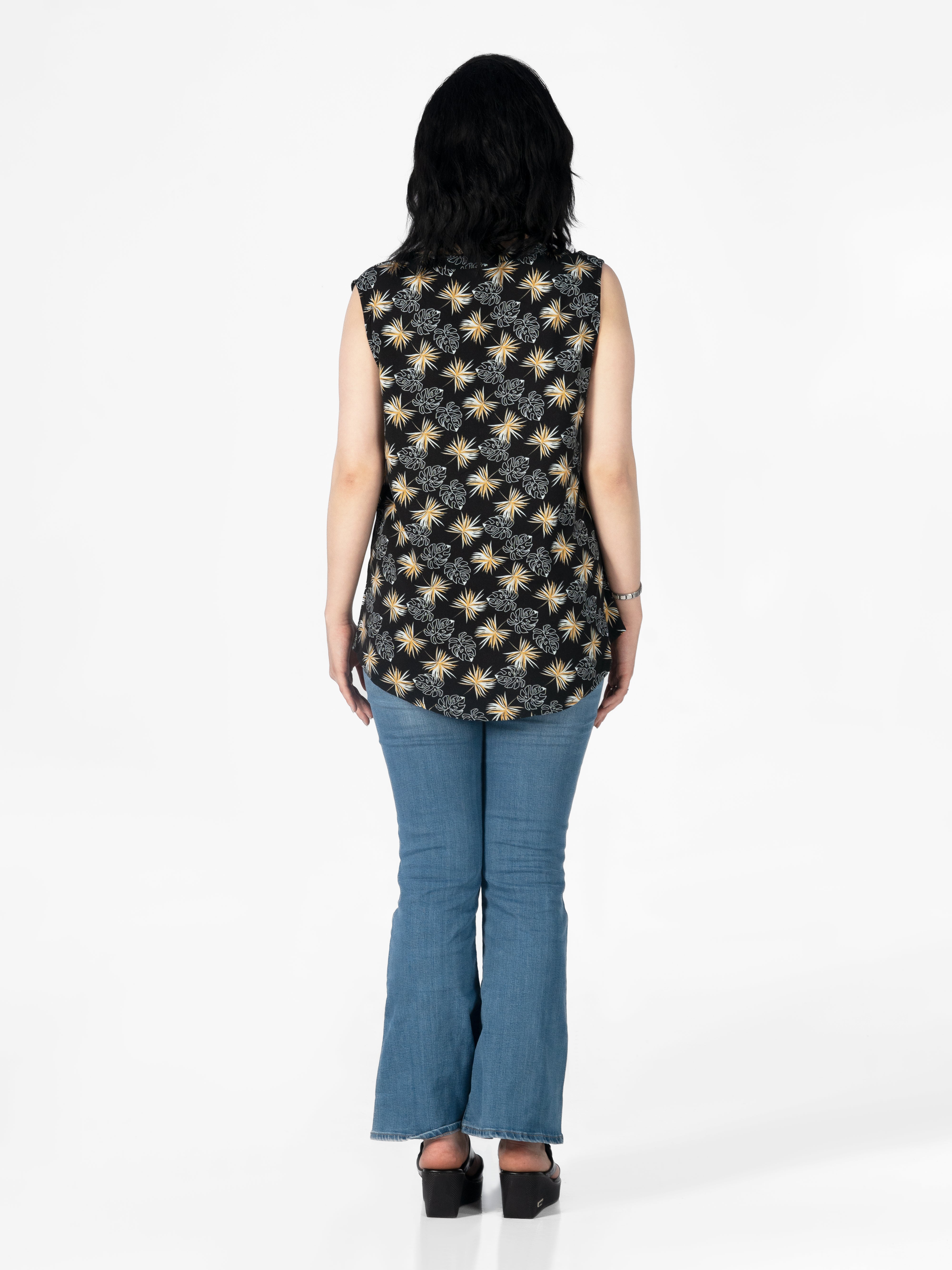 Black Flower AOP