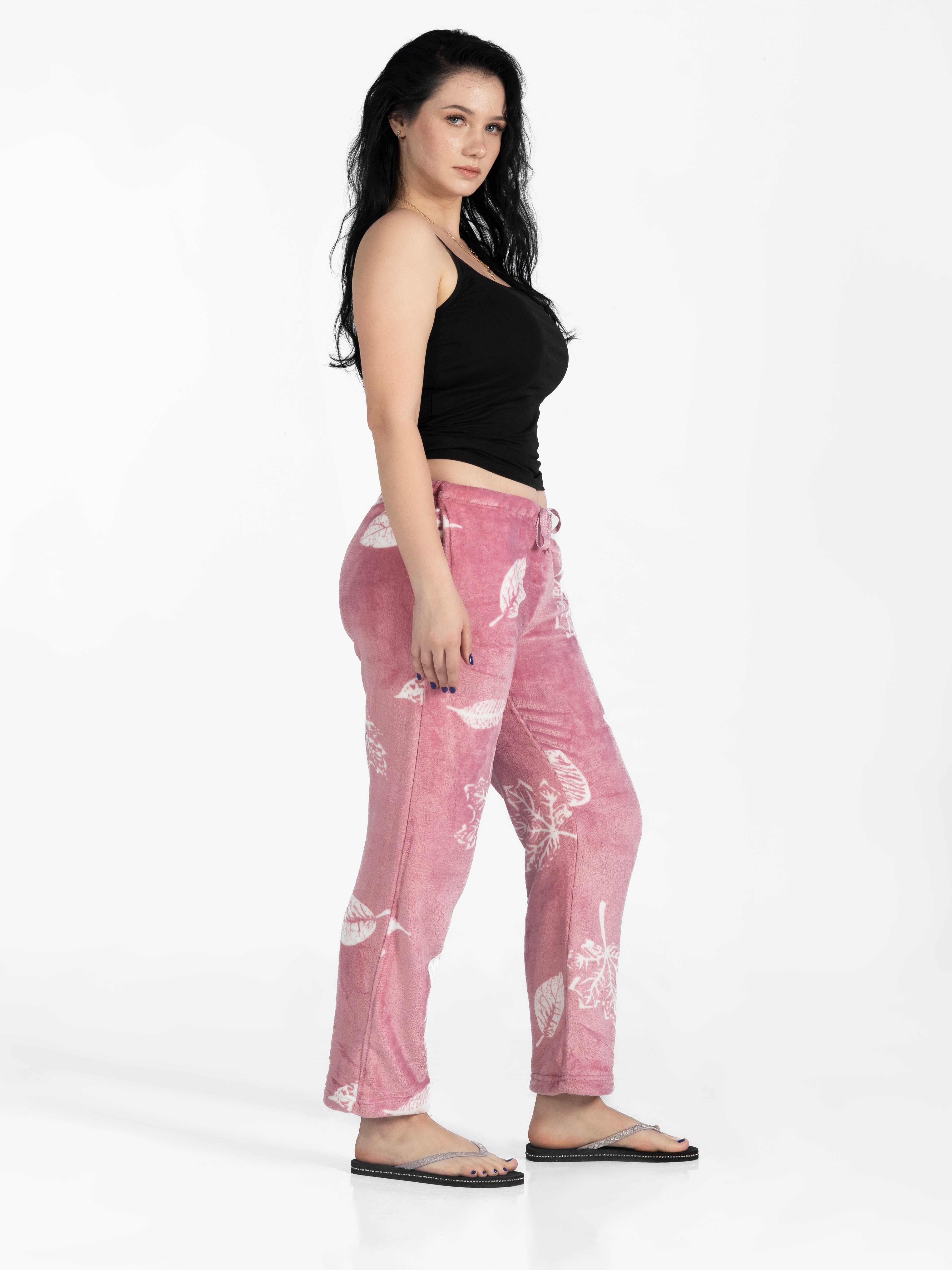 Dusty Pink Autumn Leaves AOP