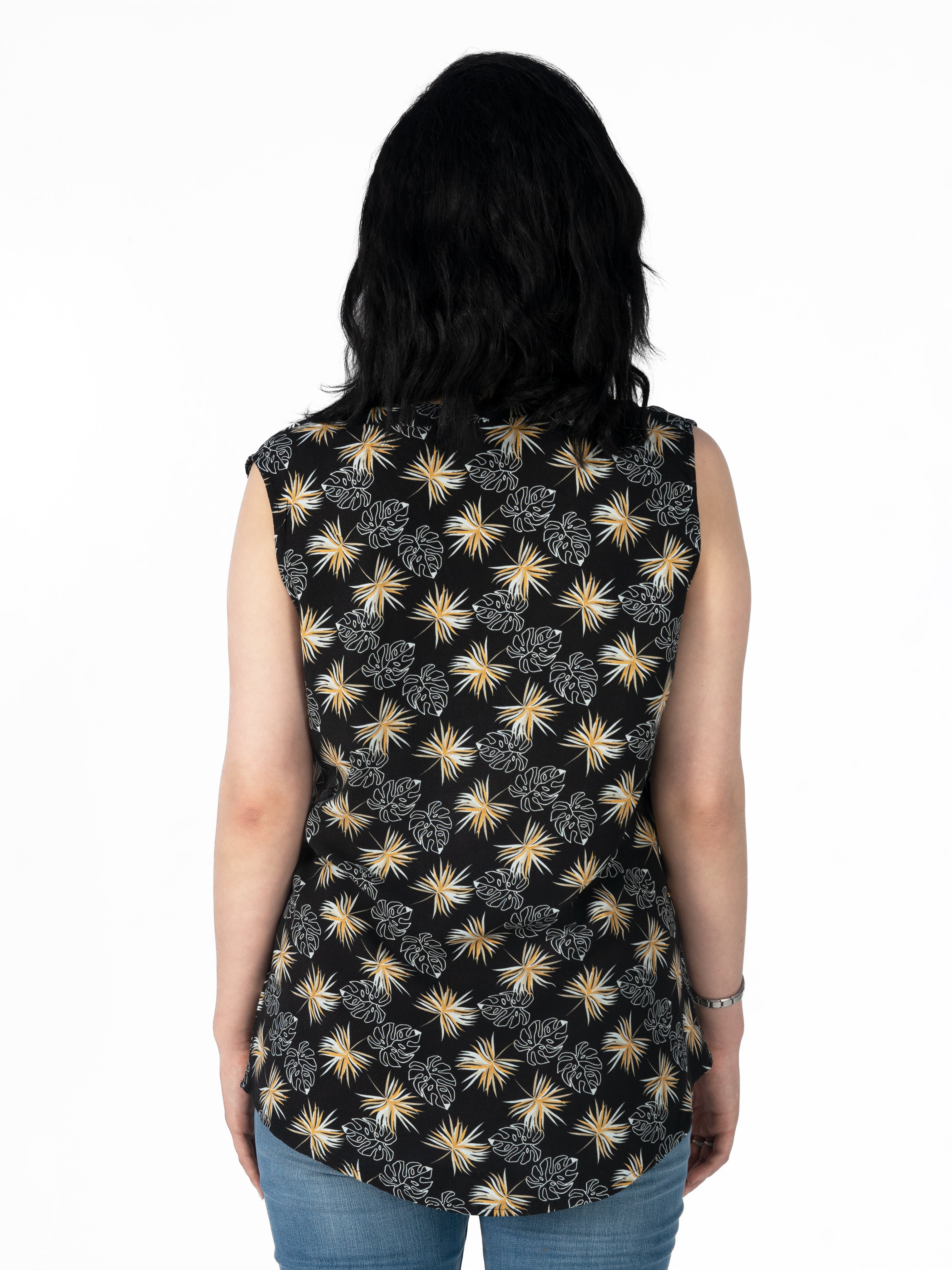 Black Flower AOP