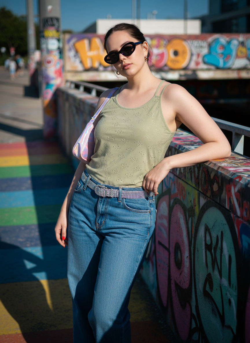 Ladies Casual Scoop Neck Top