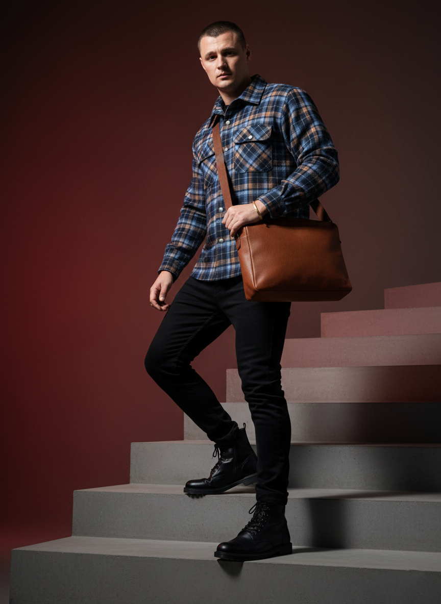 NAVY/SKY BLUE STRIPE