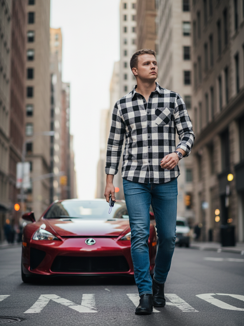 Classic Onyx Buffalo Check