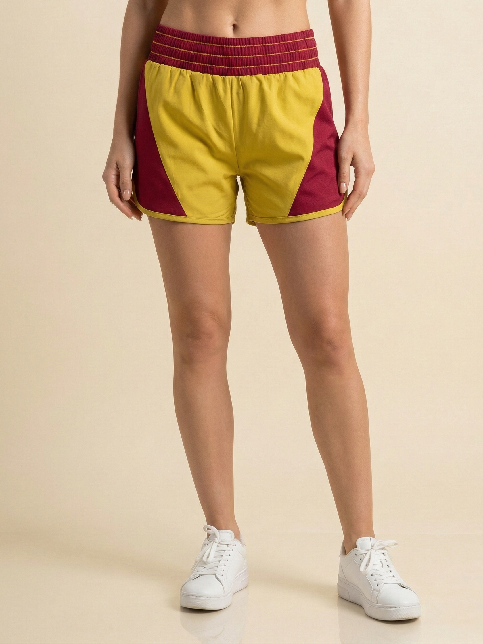 Mustard Yellow & Cherry Red
