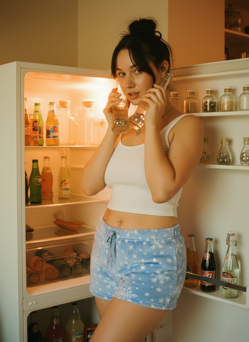 Lavender Blue Snowflack AOP