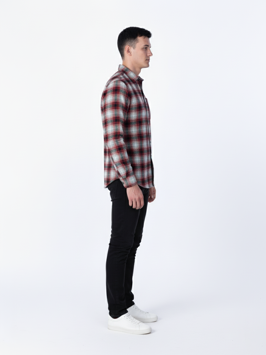 Crimson Slate Plaid