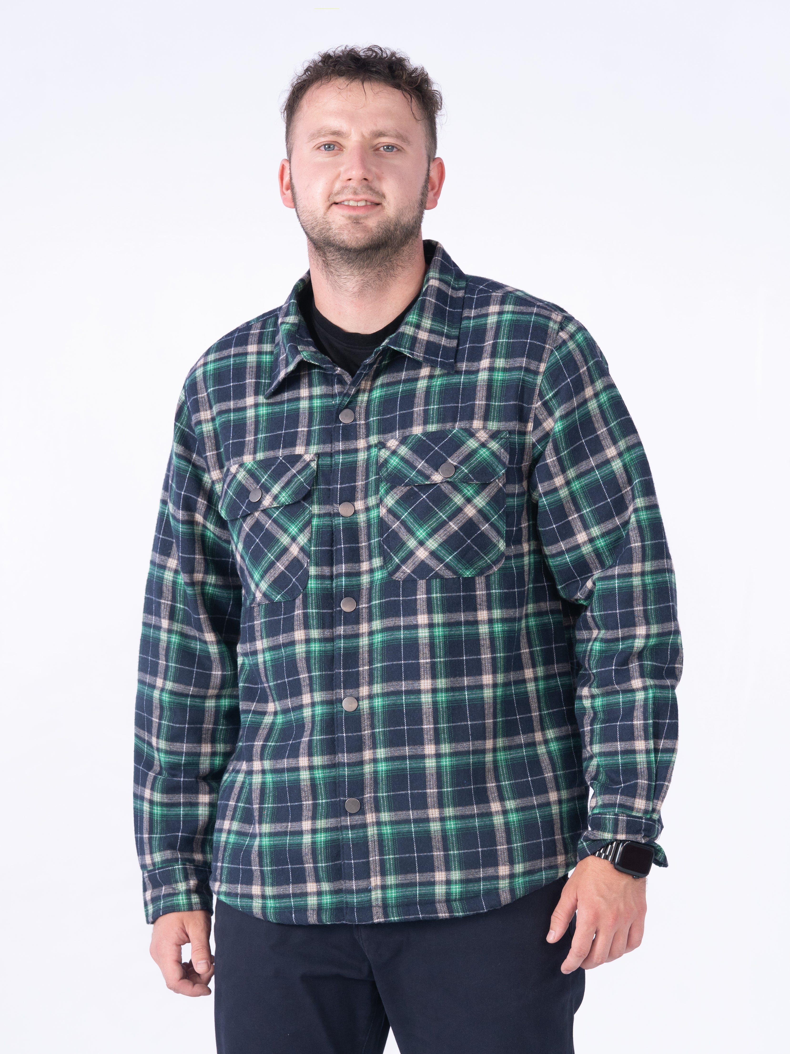 NAVY/GREEN STRIPE