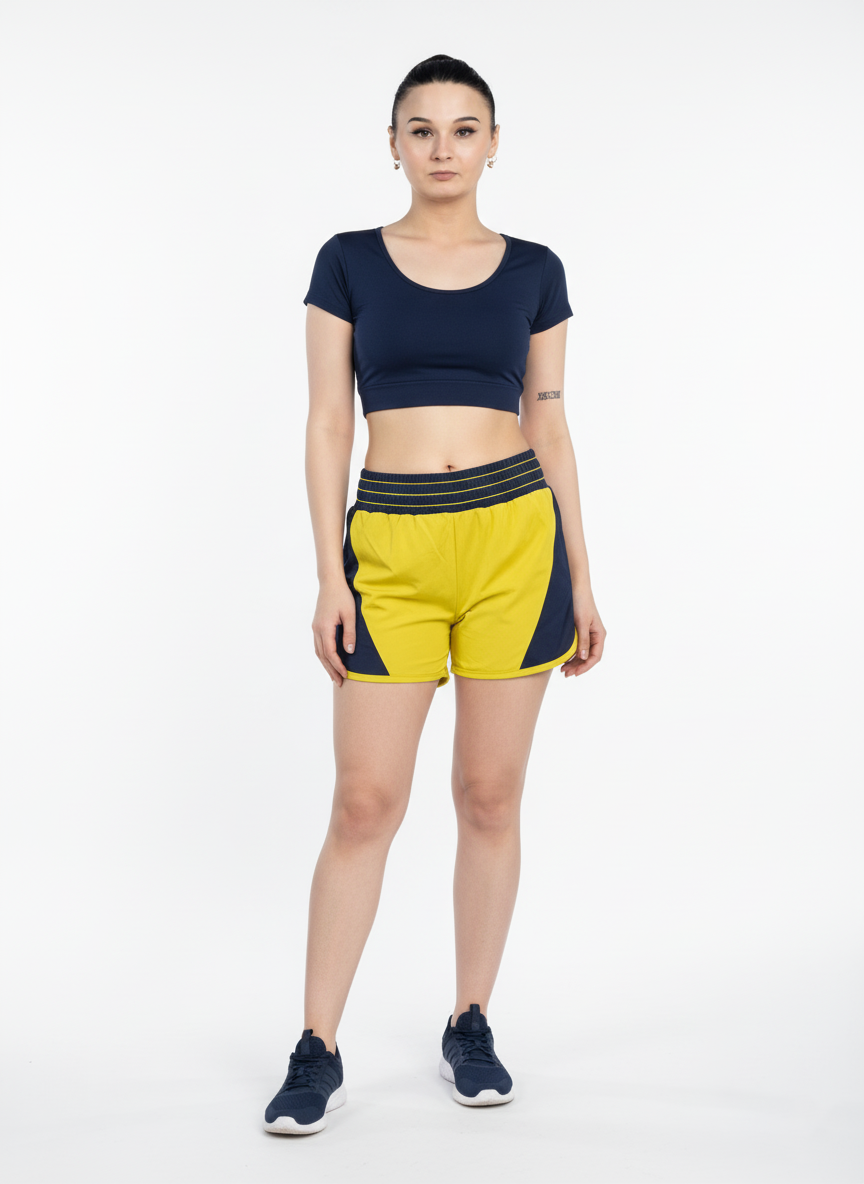 Mustard Yellow & Navy