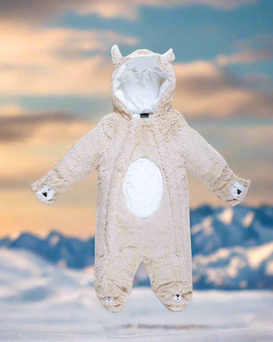 Boys Furry Bear Snowsuit