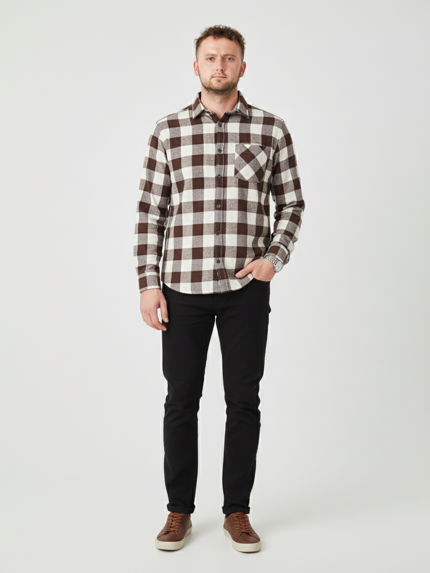 Mocha Cream Plaid