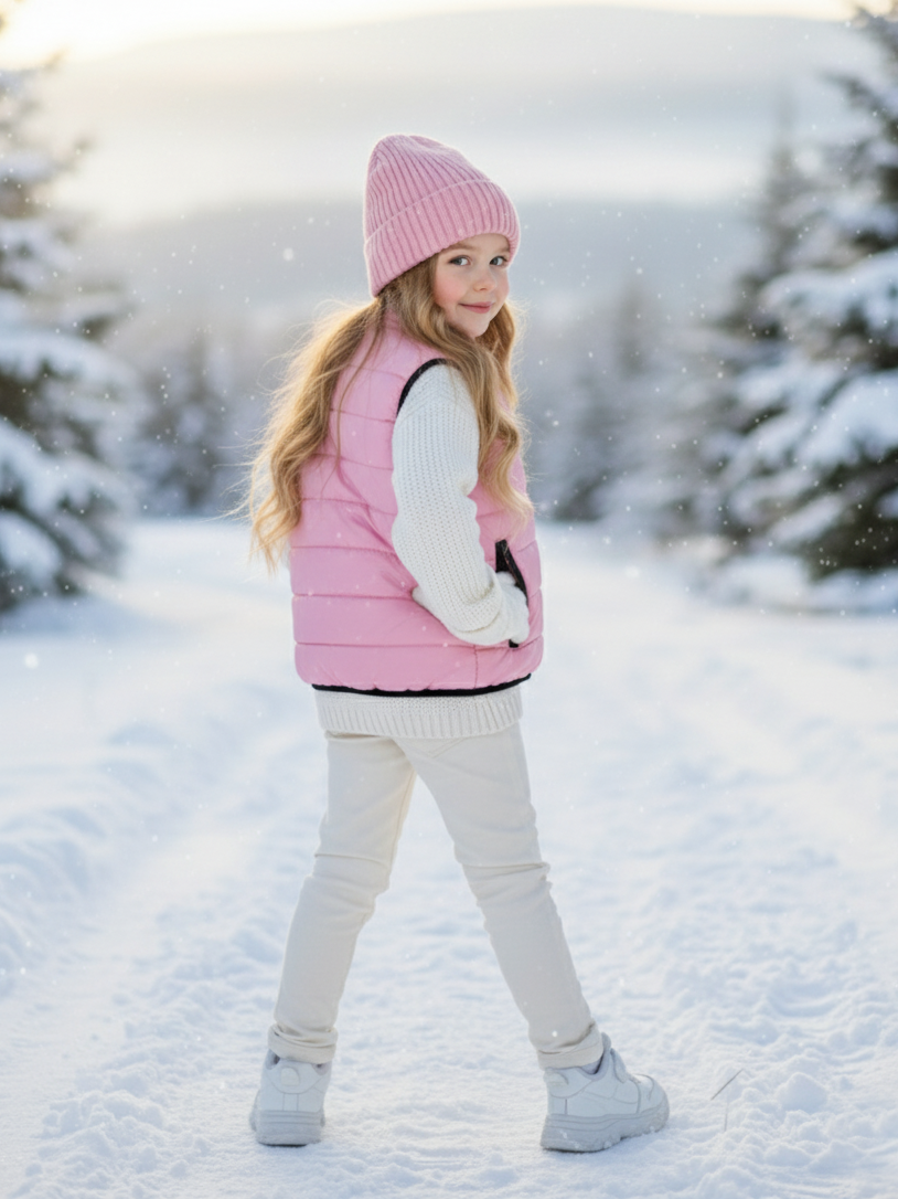 Girls Warm Puffer Vest