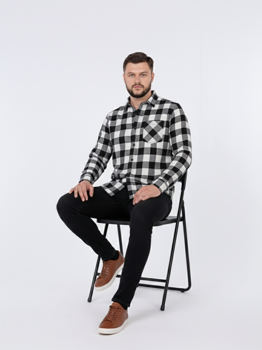 Classic Onyx Buffalo Check